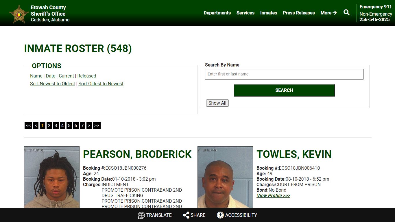 Inmate Roster - Current Inmates Booking Date Ascending - Etowah County ...